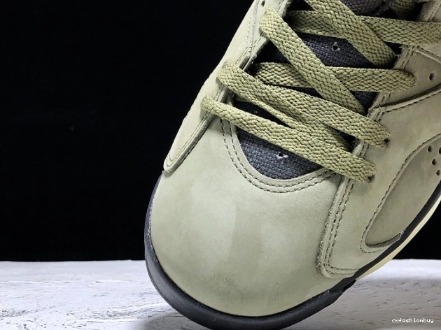 Travis 6 Olive Scott x Medium Jordan Air CN1084-200 0727